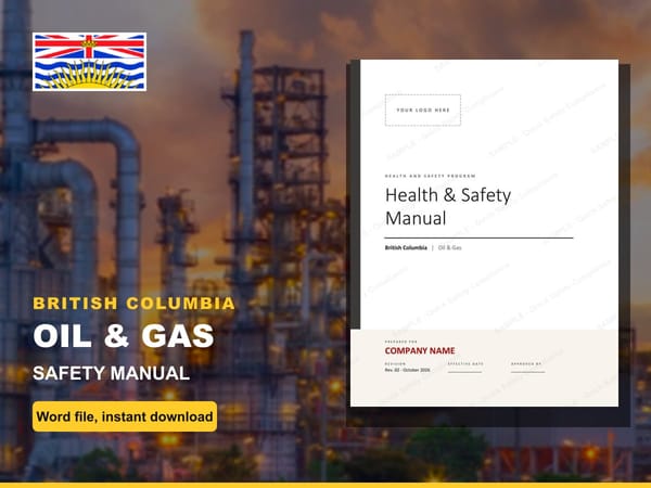 British Columbia Oil & Gas Safety Manual