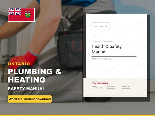 Ontario Plumbing & Heating Safety Manual