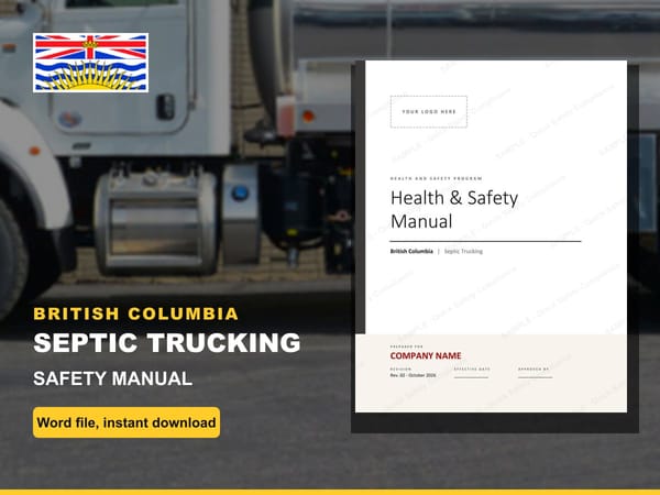 British Columbia Septic Trucking Safety Manual