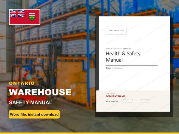 Ontario Warehouse Safety Manual